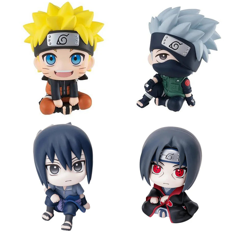 9cm Naruto Anime Figure Uzumaki Naruto Kakashi Uchiha Sasuke Itachi Cute Toys Q Figurals Action Figurine Model