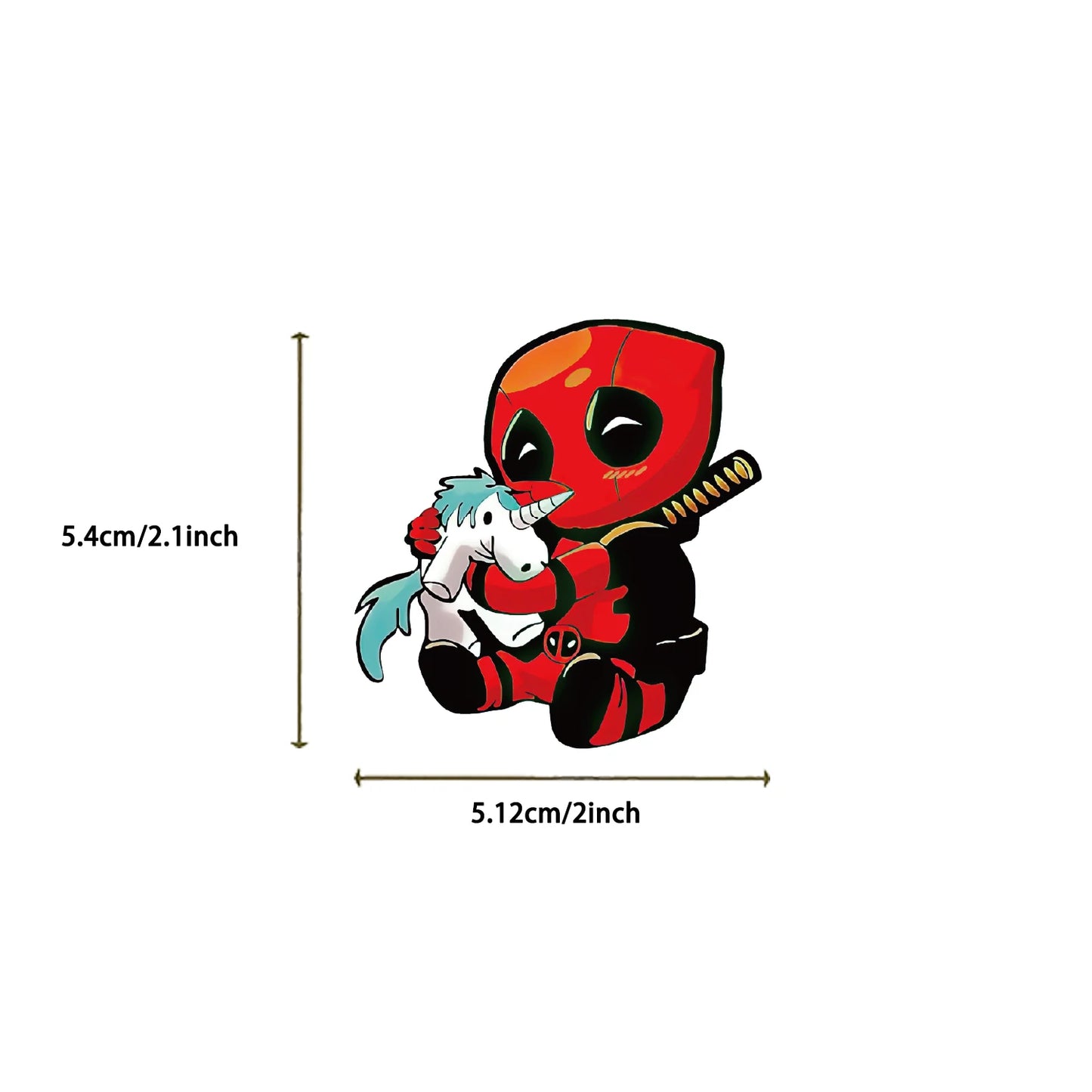 50PCS Disney Deadpool Stickers Cartoon Movies DIY Diary Laptop Luggage Skateboard Graffiti Fun Decals