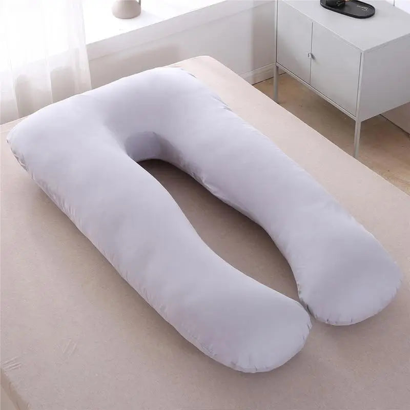 Multifunctional Pregnant Woman Pillow cover Side Lying Cotton Pillowcase Removable And Washable Ushaped Exclud pillowcore